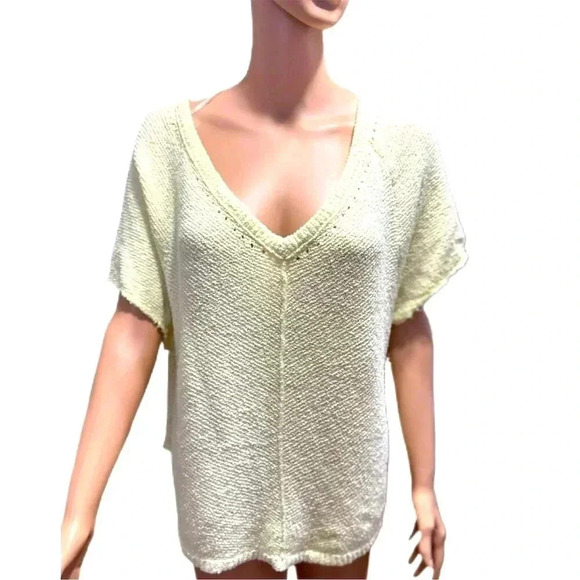 Free People Knit Sweater Size M Summer Romance Relaxed Fit - Picture 2 of 8